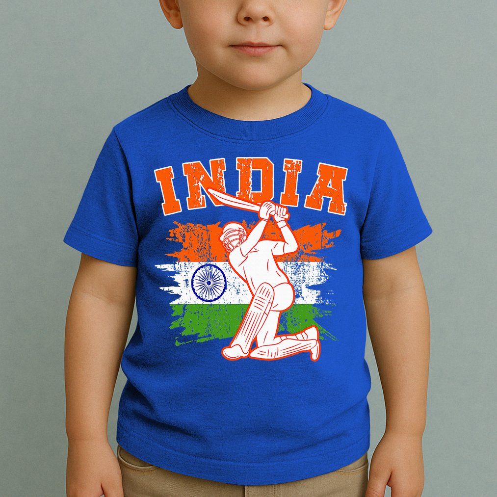 India Cricket Supporters Jersey  Indian Cricket Fans  Toddler T-Shirt
