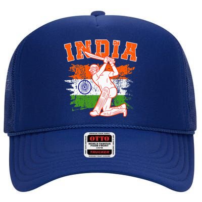 India Cricket Supporters Jersey  Indian Cricket Fans  High Crown Mesh Back Trucker Hat