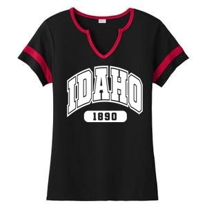 Idaho Collegiate Style 1890 Ladies Halftime Notch Neck Tee