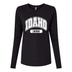 Idaho Collegiate Style 1890 Womens Cotton Relaxed Long Sleeve T-Shirt