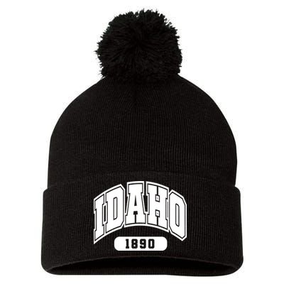 Idaho Collegiate Style 1890 Pom Pom 12in Knit Beanie