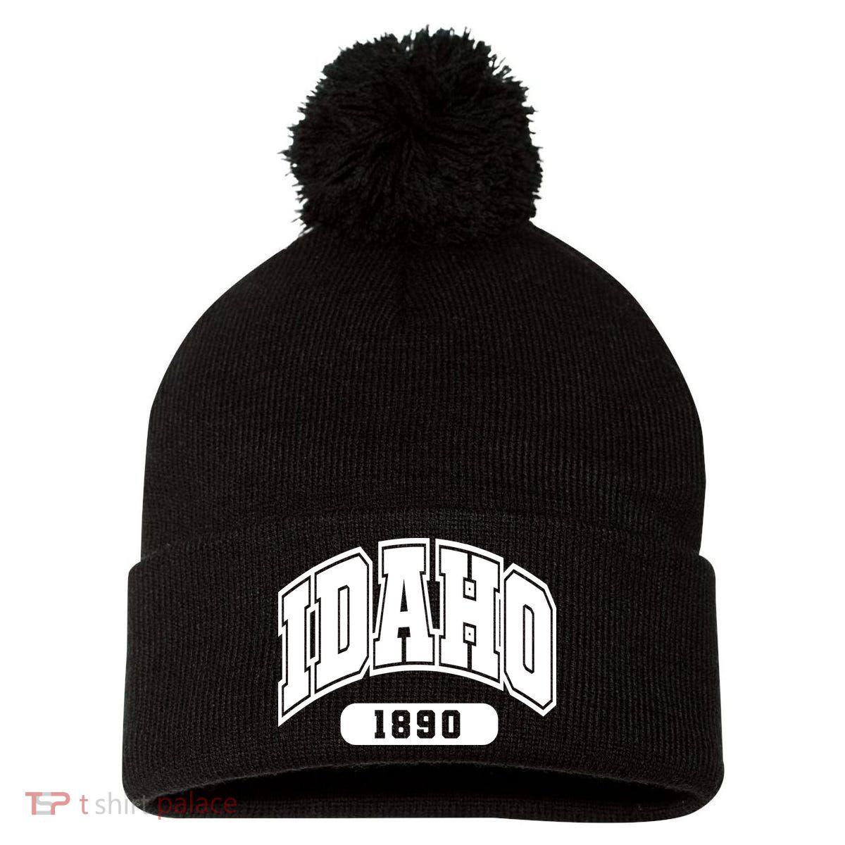 Idaho Collegiate Style 1890 Pom Pom 12in Knit Beanie