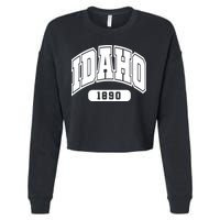 Idaho Collegiate Style 1890 Cropped Pullover Crew