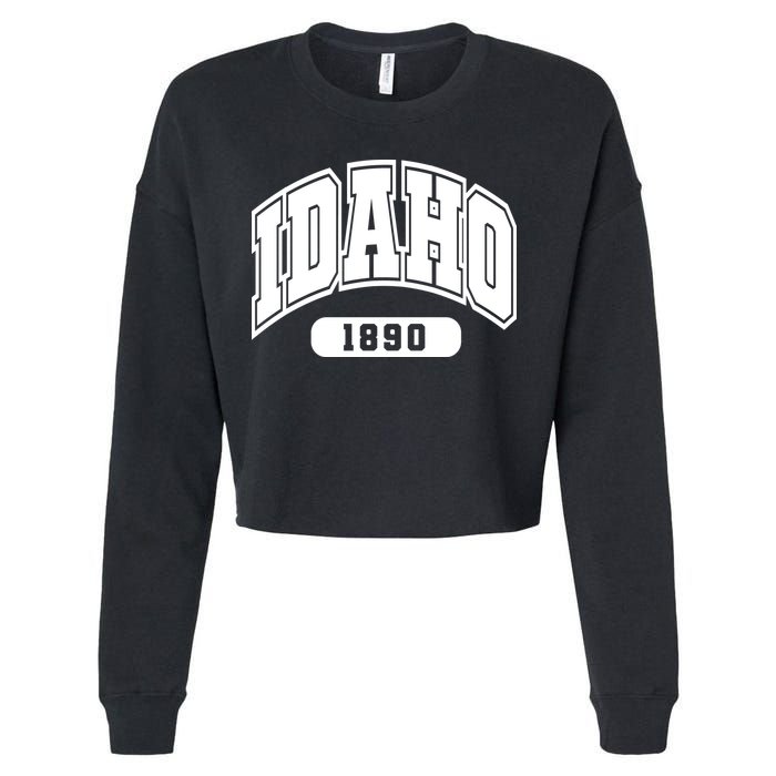 Idaho Collegiate Style 1890 Cropped Pullover Crew