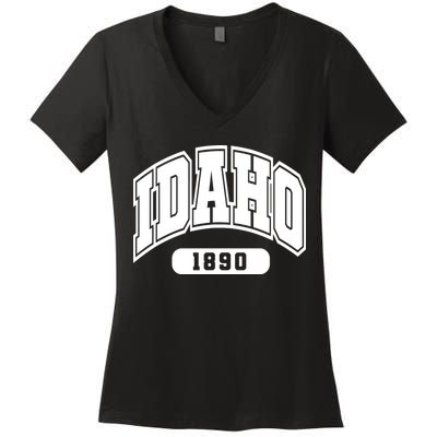 Idaho Collegiate Style 1890 Women's V-Neck T-Shirt