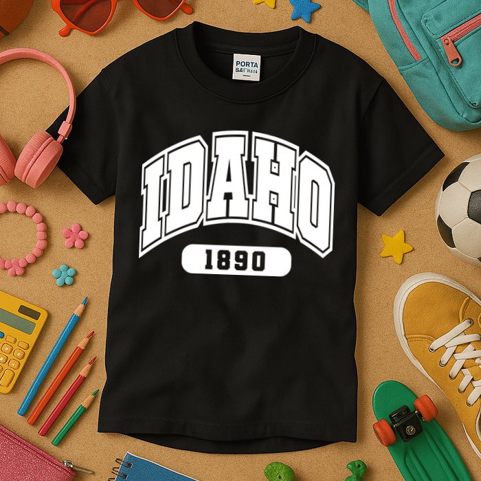 Idaho Collegiate Style 1890 Kids T-Shirt