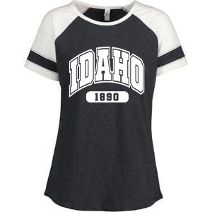 Idaho Collegiate Style 1890 Enza Ladies Jersey Colorblock Tee