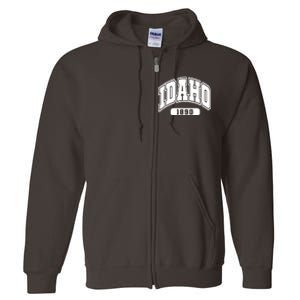 Idaho Collegiate Style 1890 Full Zip Hoodie