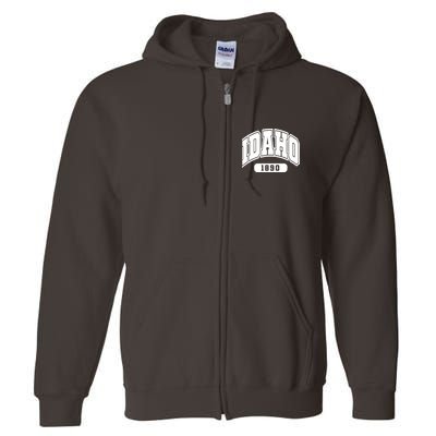 Idaho Collegiate Style 1890 Full Zip Hoodie
