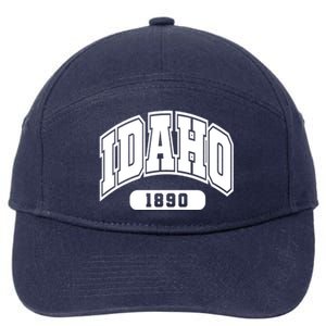 Idaho Collegiate Style 1890 7-Panel Snapback Hat