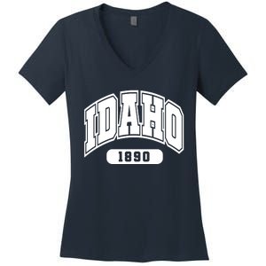 Idaho Collegiate Style 1890 Women's V-Neck T-Shirt