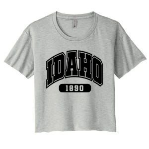 Idaho Collegiate Style 1890 Women's Crop Top Tee