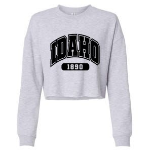 Idaho Collegiate Style 1890 Cropped Pullover Crew