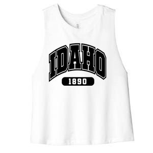 Idaho Collegiate Style 1890 Women's Racerback Cropped Tank