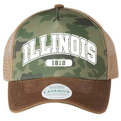 Illinois Collegiate Style 1818 Legacy Tie Dye Trucker Hat