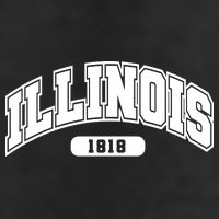 Illinois Collegiate Style 1818 7 Panel Mesh Trucker Snapback Hat