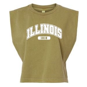 Illinois Collegiate Style 1818 Garment-Dyed Women's Muscle Tee