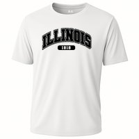 Illinois Collegiate Style 1818 Cooling Performance Crew T-Shirt