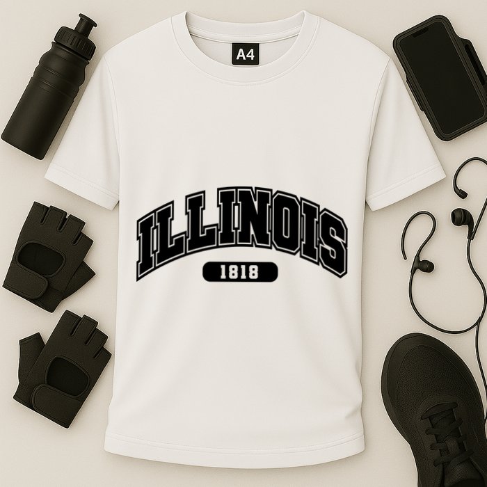 Illinois Collegiate Style 1818 Performance Shirt