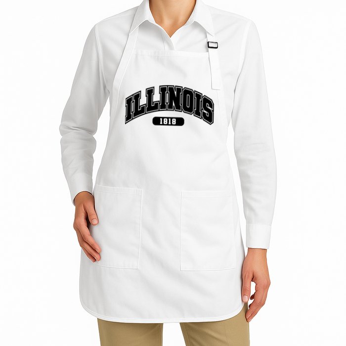 Illinois Collegiate Style 1818 Apron