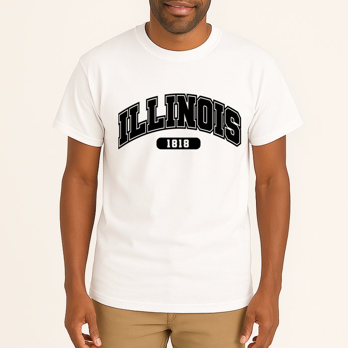 Illinois Collegiate Style 1818 Tall T-Shirt