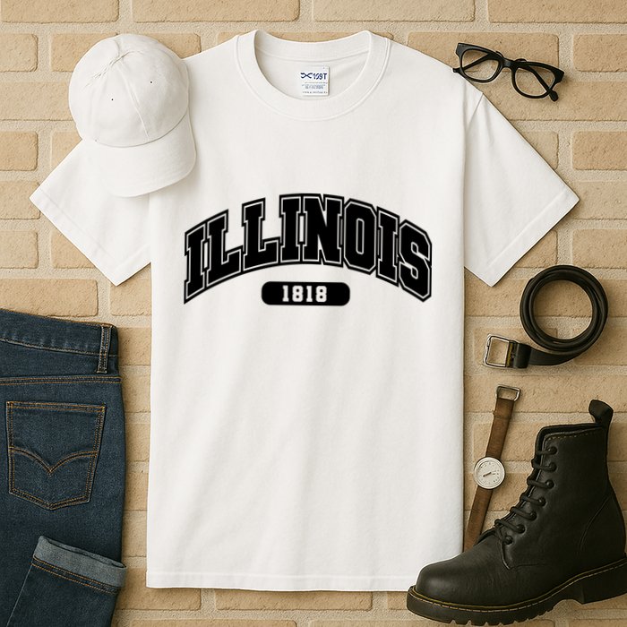 Illinois Collegiate Style 1818 Tall T-Shirt