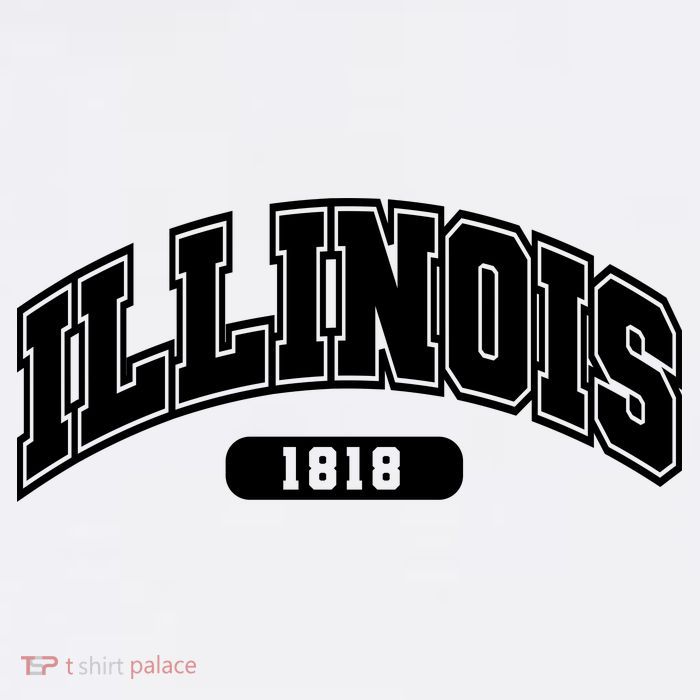 Illinois Collegiate Style 1818 Button