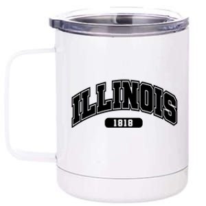 Illinois Collegiate Style 1818 12 oz Stainless Steel Tumbler Cup