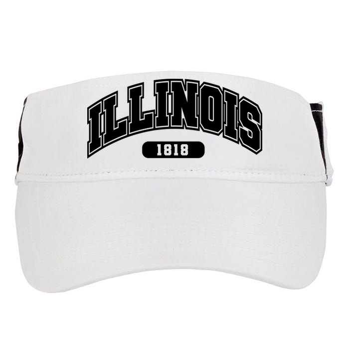 Illinois Collegiate Style 1818 Adult Drive Performance Visor