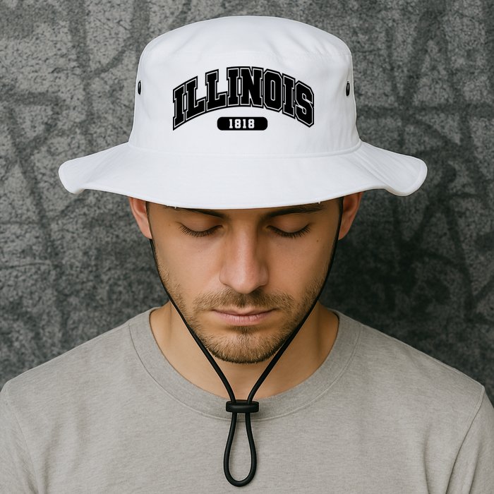 Illinois Collegiate Style 1818 Bucket Hat