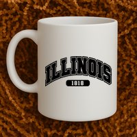 Illinois Collegiate Style 1818 Mug