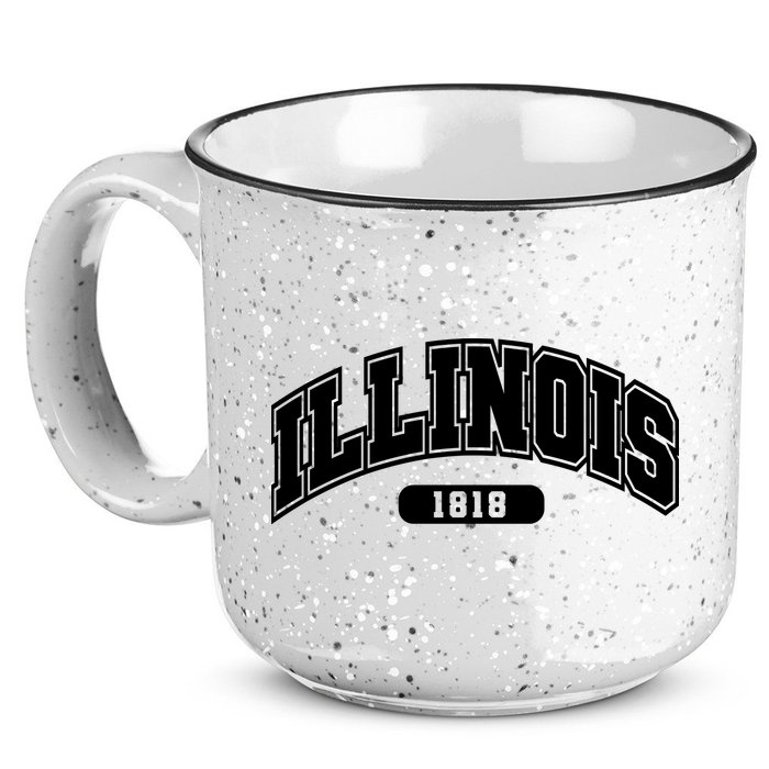 Illinois Collegiate Style 1818 15oz Campfire Ceramic Mug
