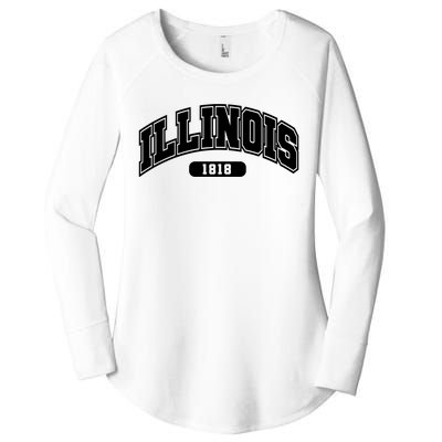 Illinois Collegiate Style 1818 Women's Perfect Tri Tunic Long Sleeve Shirt