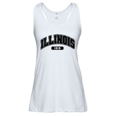 Illinois Collegiate Style 1818 Ladies Essential Flowy Tank