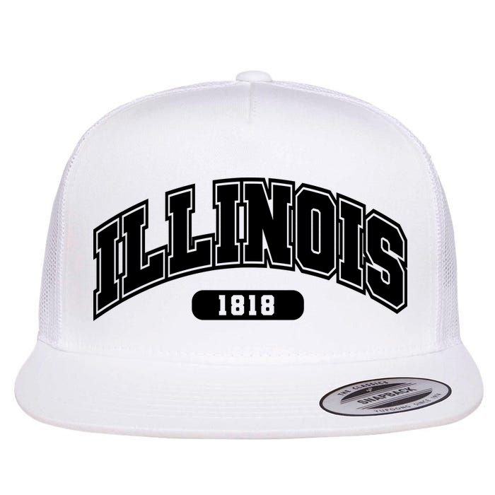 Illinois Collegiate Style 1818 Flatbill Hat