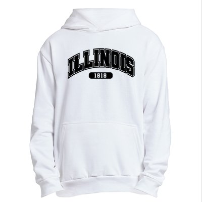 Illinois Collegiate Style 1818 Urban Pullover Hoodie