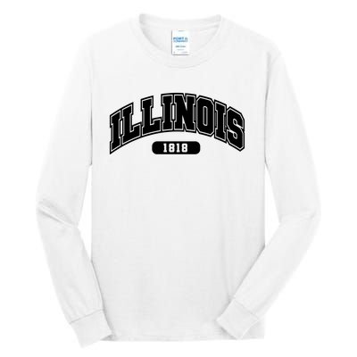 Illinois Collegiate Style 1818 Tall Long Sleeve T-Shirt