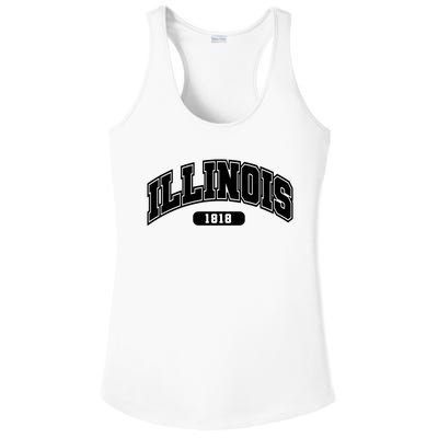 Illinois Collegiate Style 1818 Ladies PosiCharge Competitor Racerback Tank