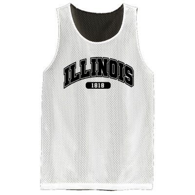 Illinois Collegiate Style 1818 Mesh Reversible Basketball Jersey Tank