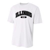 Illinois Collegiate Style 1818 Performance Sprint T-Shirt