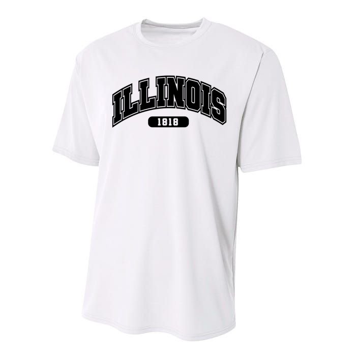 Illinois Collegiate Style 1818 Performance Sprint T-Shirt