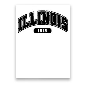 Illinois Collegiate Style 1818 Poster