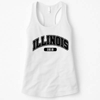 Illinois Collegiate Style 1818 Womens Tank Top