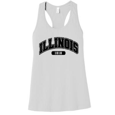 Illinois Collegiate Style 1818 Women's Racerback Tank