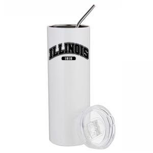 Illinois Collegiate Style 1818 Stainless Steel Tumbler