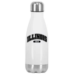 Illinois Collegiate Style 1818 Stainless Steel Insulated Water Bottle