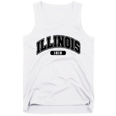 Illinois Collegiate Style 1818 Tank Top