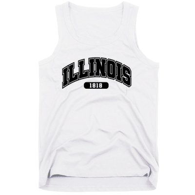 Illinois Collegiate Style 1818 Tank Top