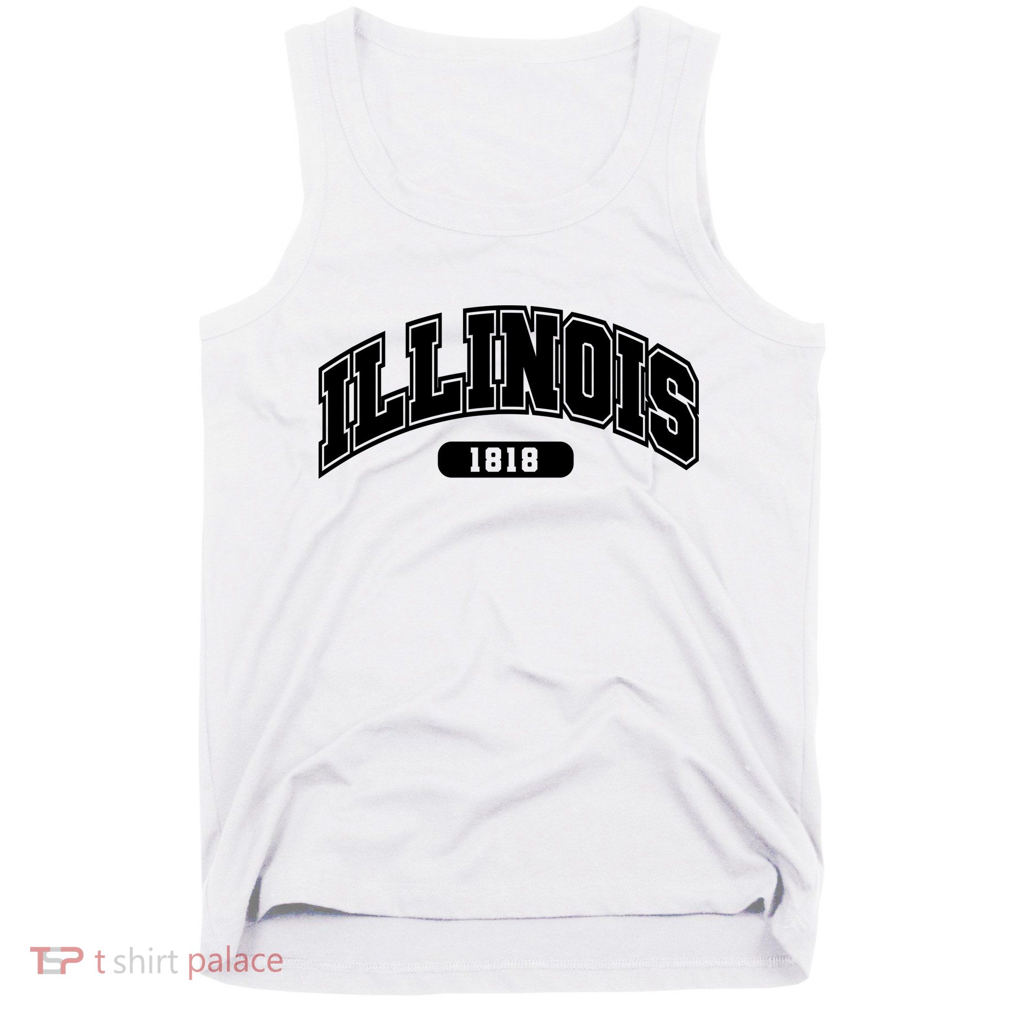 Illinois Collegiate Style 1818 Tank Top