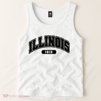 Illinois Collegiate Style 1818 Tank Top